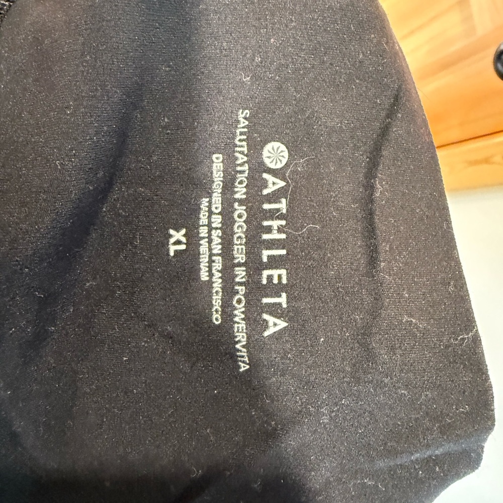 Athleta Black Salutation Jogger